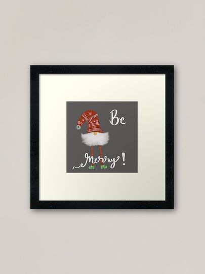Christmas Elf Framed Art Print