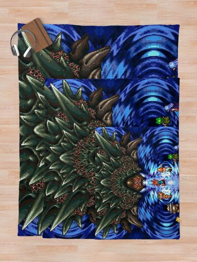 Chrono Trigger Lavos Battle Throw Blanket