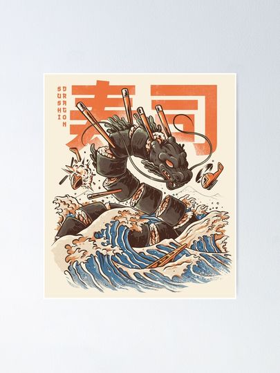 Great Sushi Dragon  Poster