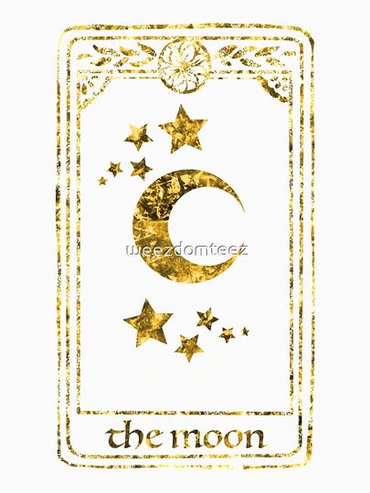 Tarot Card The Moon Gold Tank Top