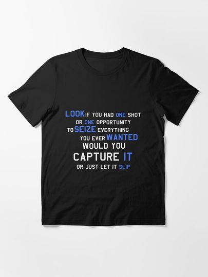 EMINEM MOTIVATIONNAL SHIRT WHITE&BLUE Essential T-Shirt