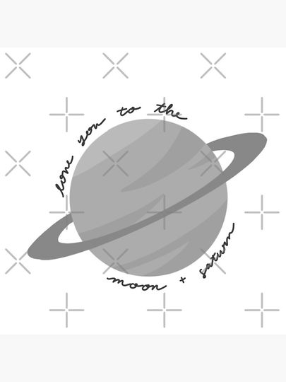 Love you to the moon and saturn - Tay.lor S.wi.ft Seven Premium Matte Vertical Poster