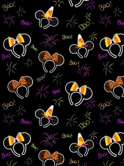 Halloween Mickey Mouse ear pattern iPhone Case