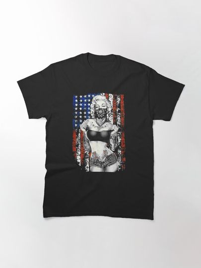 Marilyn Monroe American Standing Bandana Classic T-Shirt