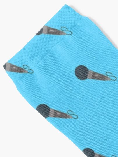 Microphone Mic Pattern Socks