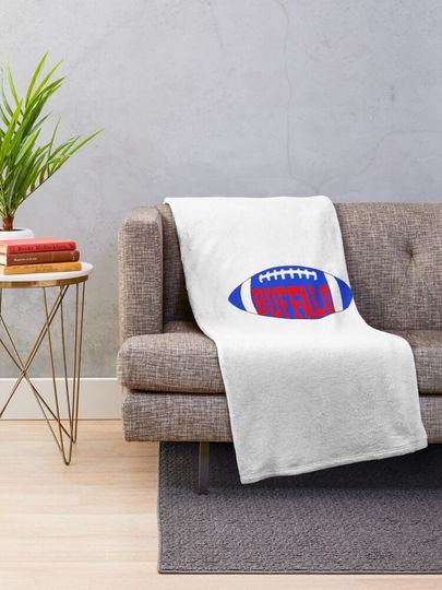 Buffalo Football Throw Blanket