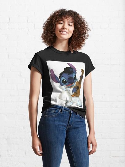 Elvis stitch Classic T-Shirt, Disney Lilo Stitch Shirt