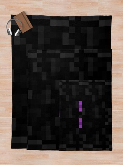 Enderman pattern Throw Blanket