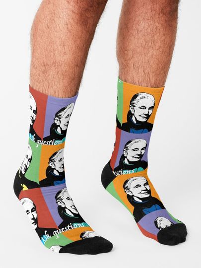 Jane Goodall feminist icon Socks