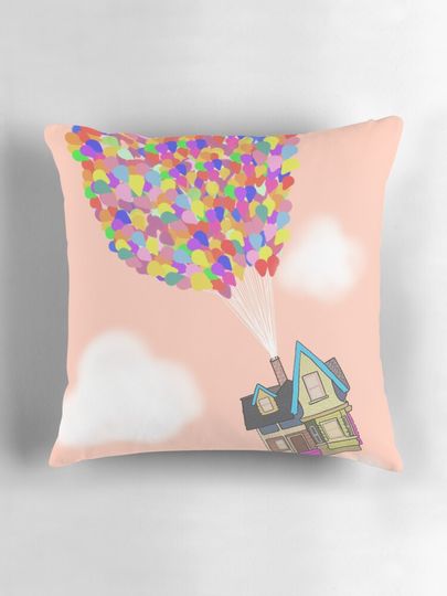Up - Peach Pillow
