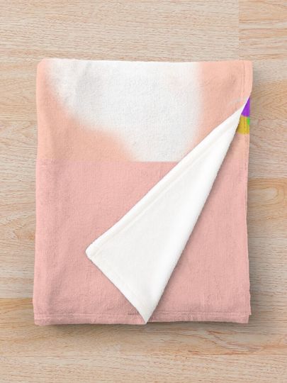Up - Peach Throw Blanket