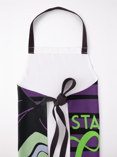 Villains with Horns Stand Back Or Be Cursed Design V2  Apron