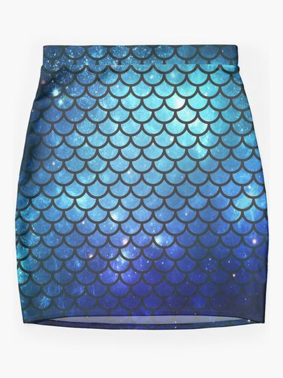 Mermaid Tail Mini Skirt