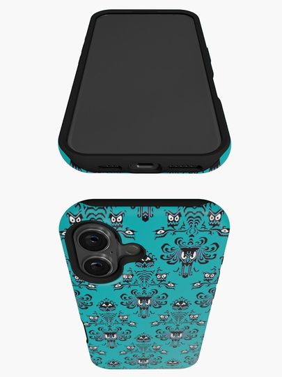 Teal Haunted Mansion iPhone Case