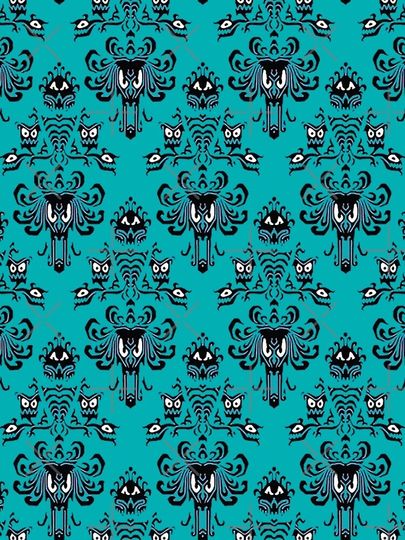 Teal Haunted Mansion iPhone Case