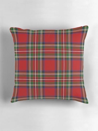 Royal Stewart Tartan Plaid Pillow