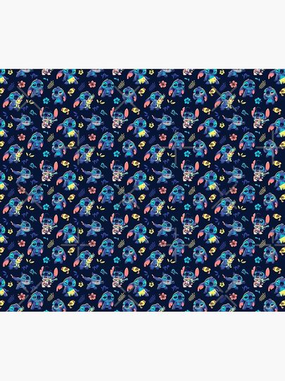 Cartoon Alien, Ohana, Hawaii Throw Blanket