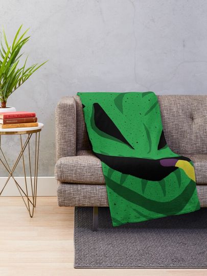 the nightmare before christmas oogie boogie eatin a spider Throw Blanket