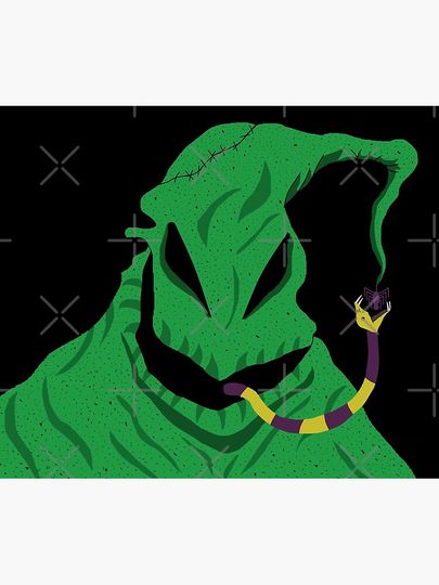 the nightmare before christmas oogie boogie eatin a spider Throw Blanket