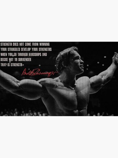 arnold schwarzenegger quote Canvas