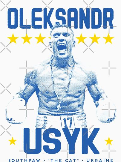 Oleksandr "The Cat" Usyk vintage boxing poster T-Shirt