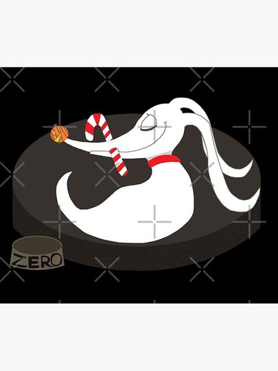 nightmare before christmas sleeping cozy zero  Throw Blanket