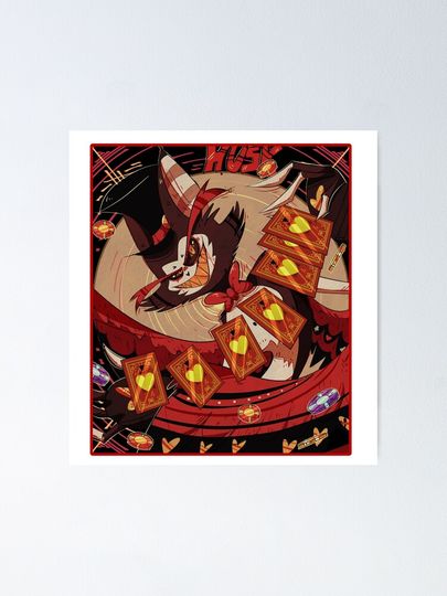 Hazbin Hotel Husk Poster Artwork for Room Decoration