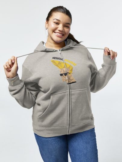 Johnny Bravo Unisex Zipped Hoodie