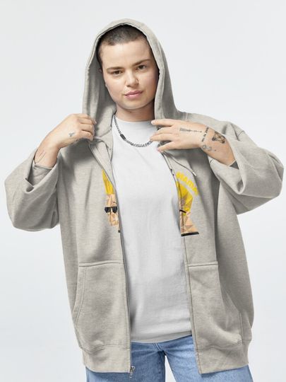 Johnny Bravo Unisex Zipped Hoodie