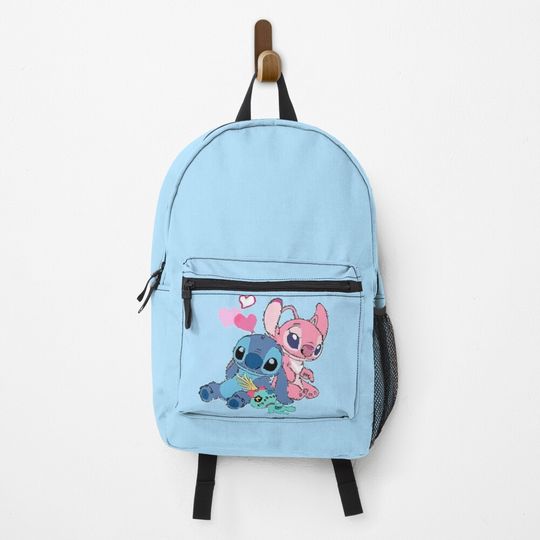 Stitch & Angel 2 Backpack , Disney Stitch Backpack