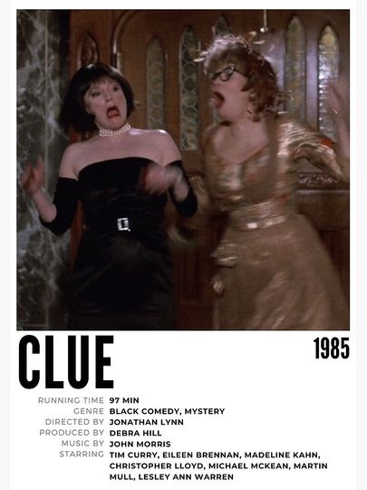 Clue (1985) Premium Matte Vertical Poster