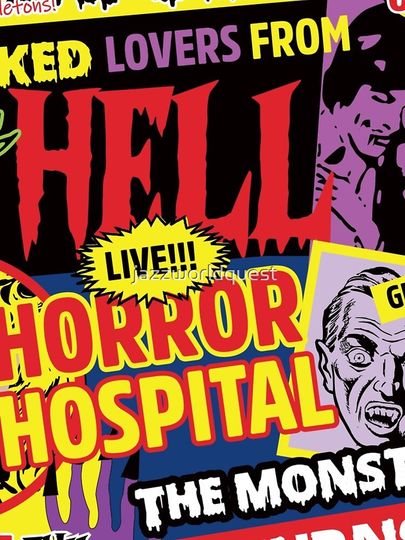 Halloween Poster Comics Style iPhone Case