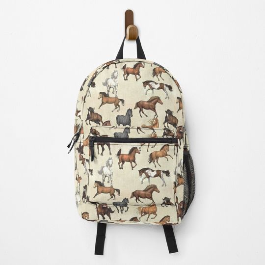 Sunset Horse Pattern Backpack