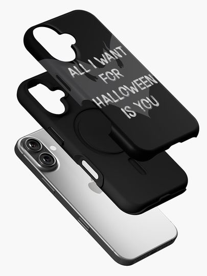 All I Want For Halloween Is You Scary Bat iPhone Case