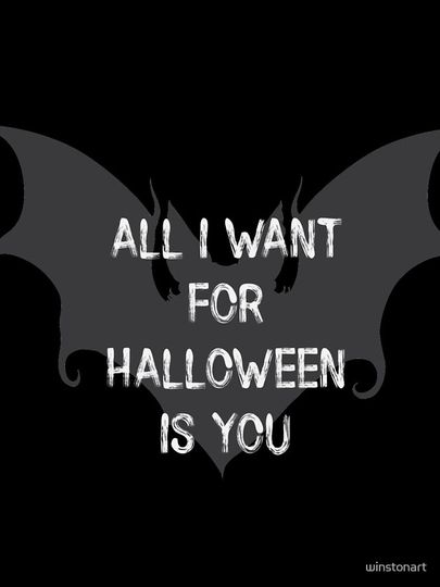 All I Want For Halloween Is You Scary Bat iPhone Case