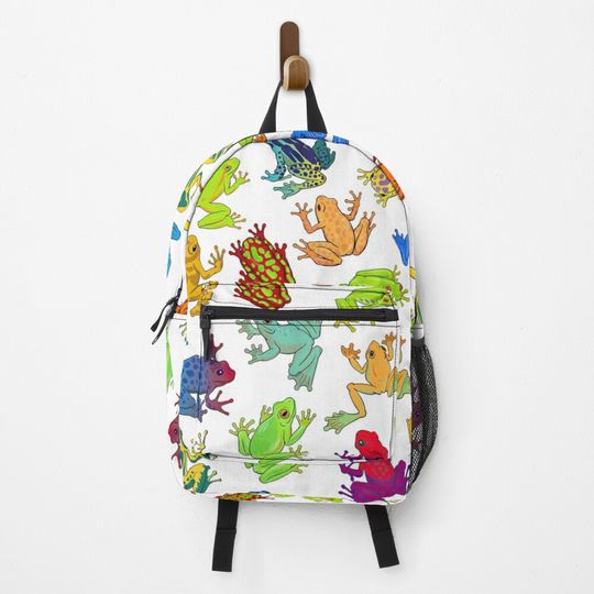 Colorful Frogs Backpack