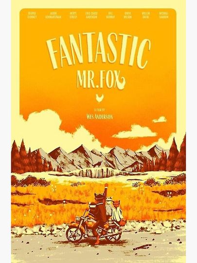 Mr Fox Fantastic Movie Poster Premium Matte Vertical Poster