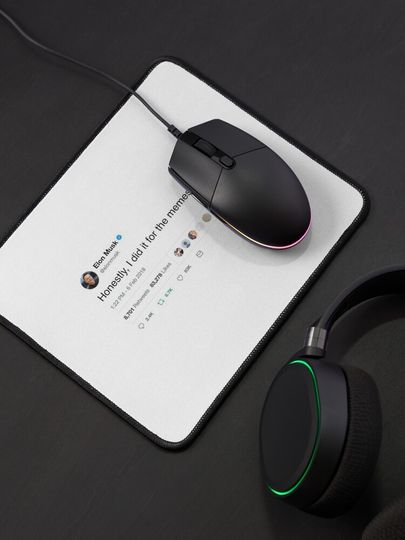 Elon Musk Mouse Pad, Funny Mouse Pad