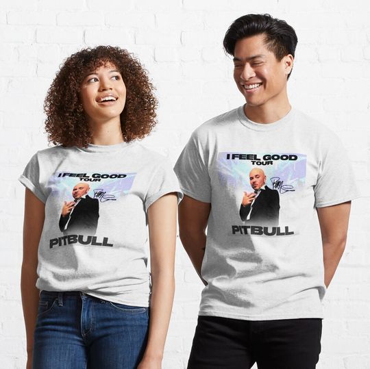 Pitbull Mr.Worldwide I Feel Good Tour Classic T-Shirt