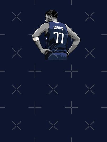 Luka Doncic Vector Back Qiangy Classic T-Shirt