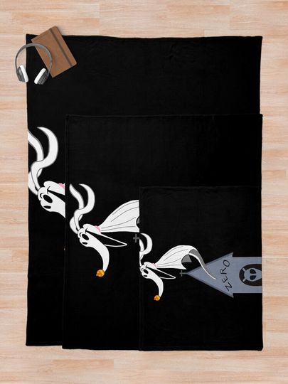 the nightmare before christmas zero Throw Blanket