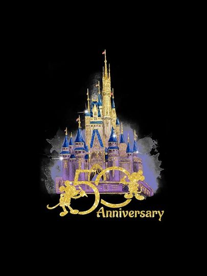 50th Anniversary Years World Magic Kingdom Castle Light iPhone Case