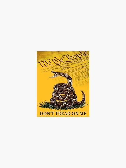 Don't Tread on Me Sticker Sticker