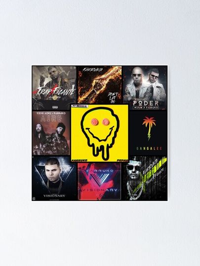 Farruko Greatest Albums Vertical Poster