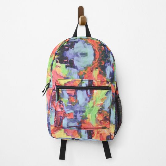 Colorful Tye Dye Floral Backpack