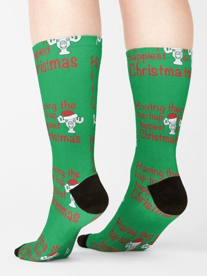 Christmas Vacation Clark Griswold rant, National Lampoon inspired xmas design Socks