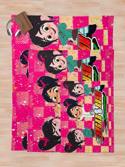 Sugar Rush - Vanellope Von Schweetz Throw Blanket
