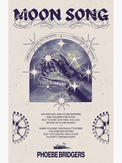 Moon Song - Phoebe Bridgers Poster Poster