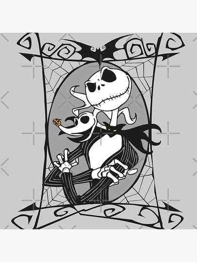 Jack Skellington and Zero - The Nightmare Before Christmas Pillow
