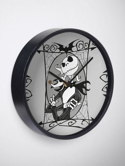 Jack Skellington and Zero - The Nightmare Before Christmas Clock